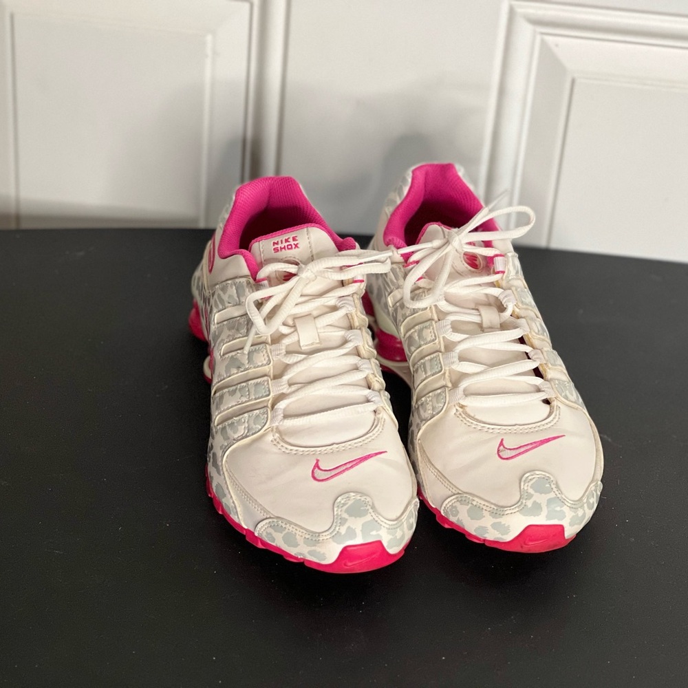 Nike Women’s White & Pink Shox Running Sneakers